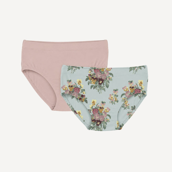 PREORDER underwear set of 2 | pansy | bamboo