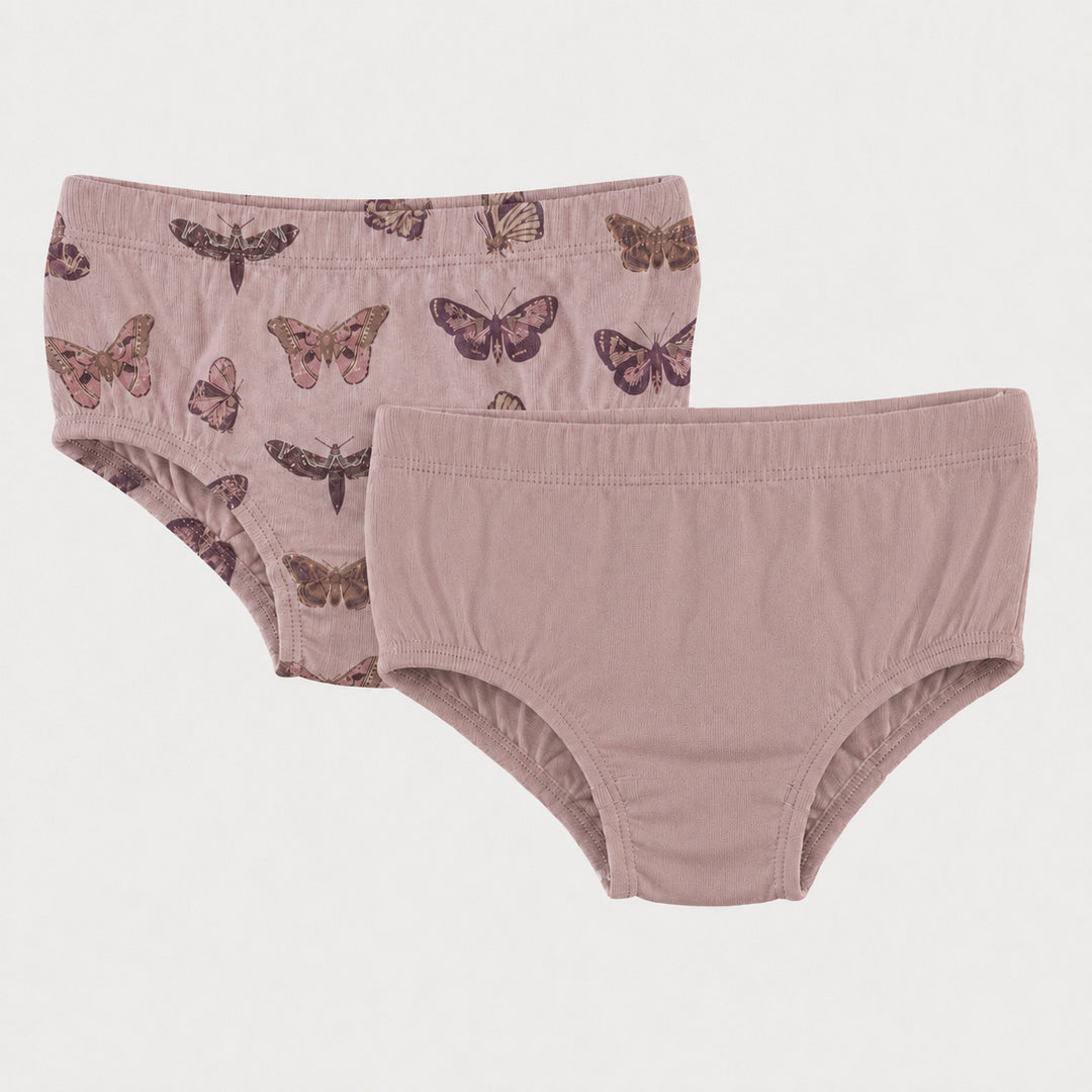 PREORDER underwear set of 2 | purple moths | organic cotton interlock
