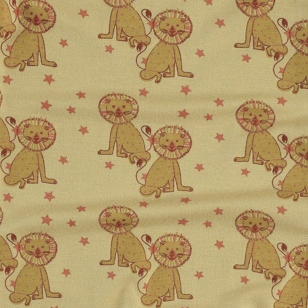 long sleeve lap neck footie | vintage lions | bamboo