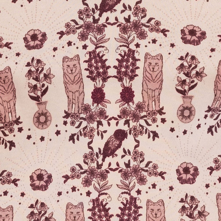 jade 2.0 set | wolf floral | organic cotton interlock