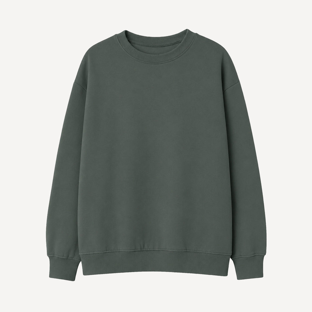 PREORDER womens oversized sweatshirt | forest | bamboo