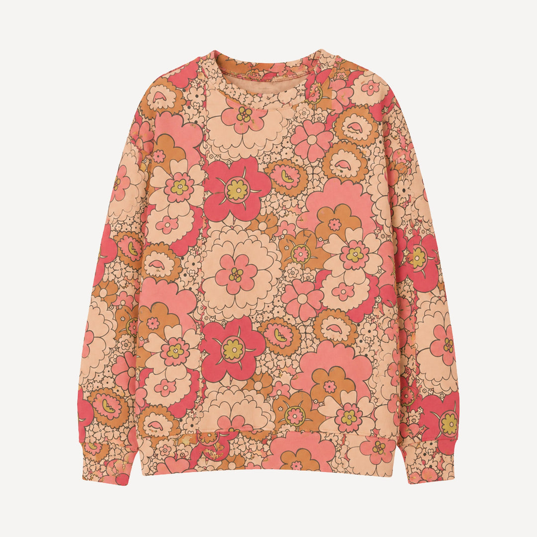 PREORDER womens oversized sweatshirt | mod 60s burst | bamboo
