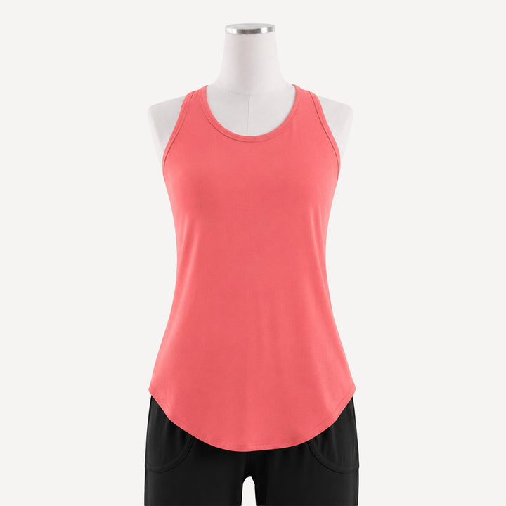 PREORDER womens tank | pink coral | bamboo