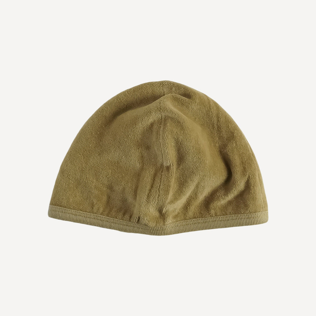 velour beanie | fennel | organic cotton velour