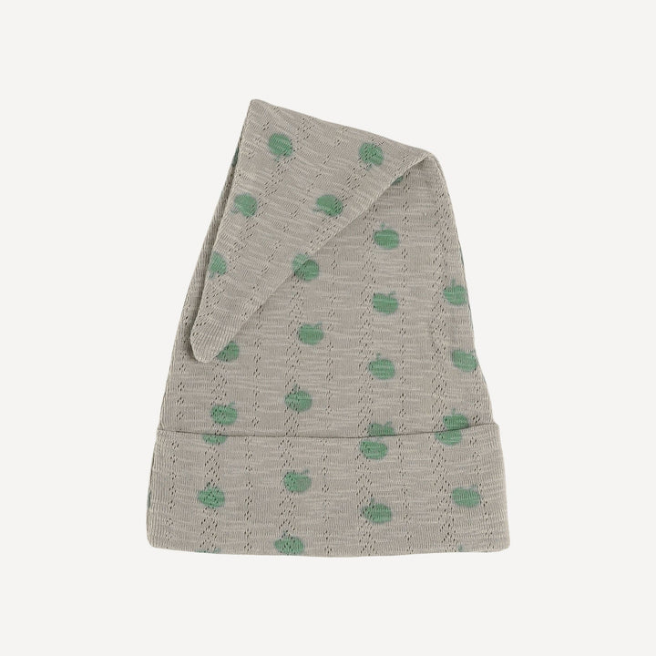 gnome hat | green apple | organic cotton pointelle