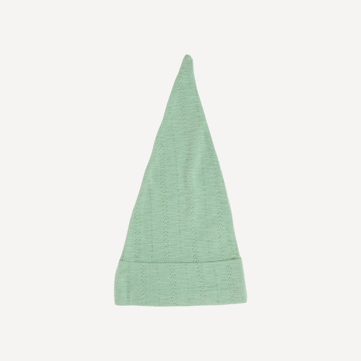 gnome hat | jade | organic cotton pointelle