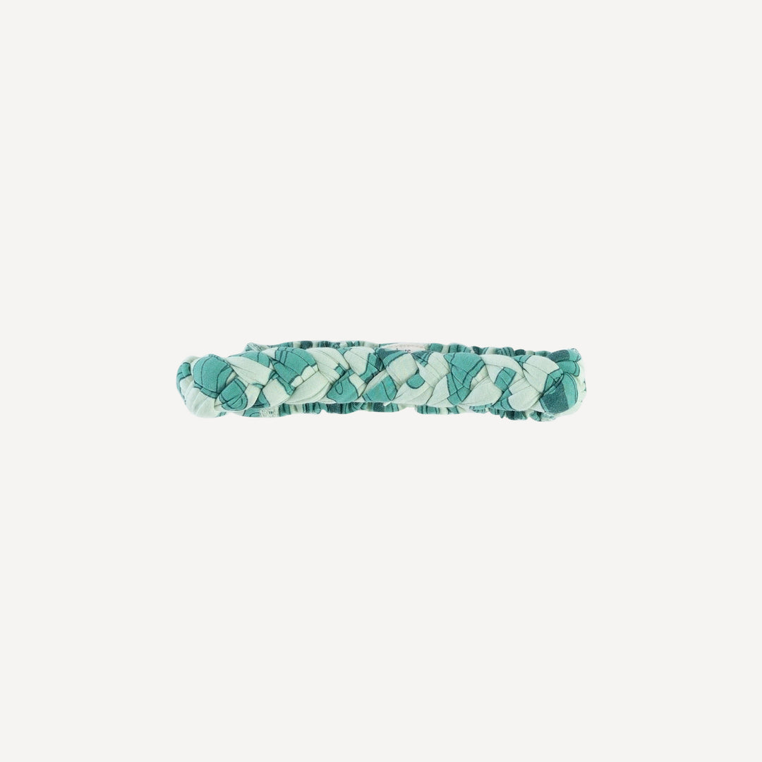 stretchy braided headband | tropical clouds | bamboo