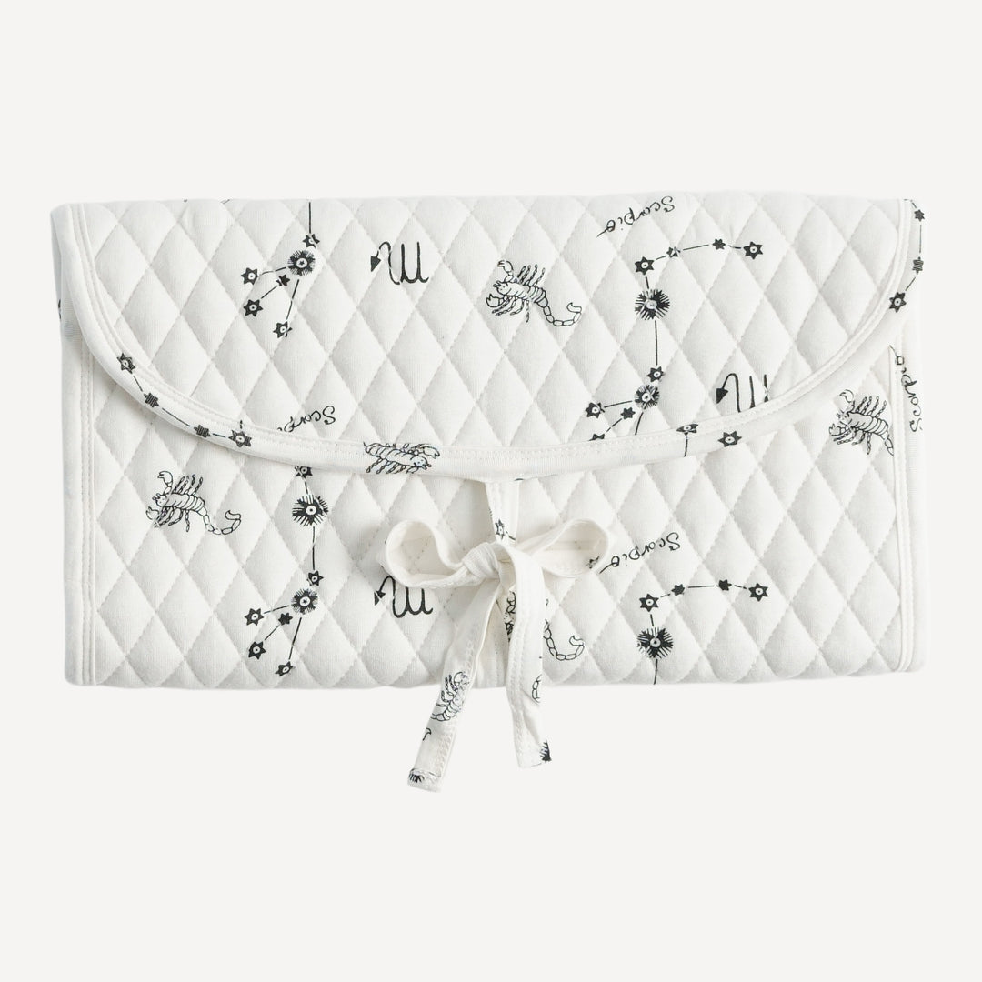 quilted changing pad | scorpio | bamboo