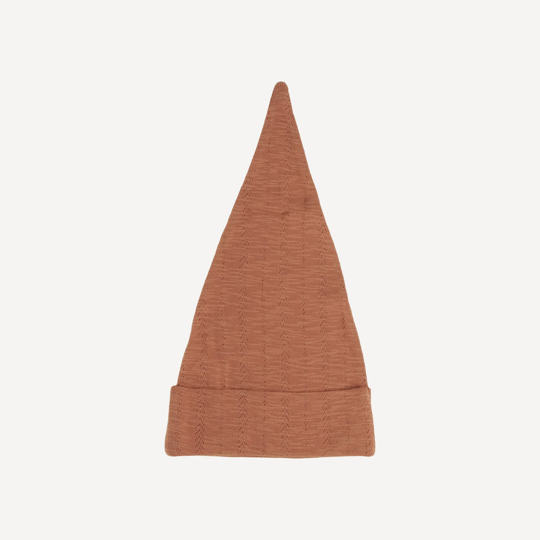 gnome hat | carnelian | organic cotton pointelle