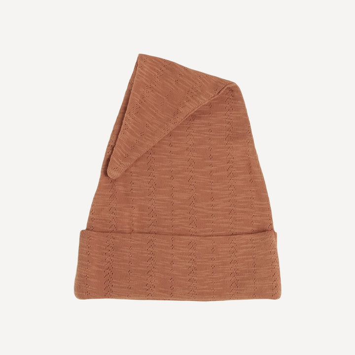 gnome hat | carnelian | organic cotton pointelle