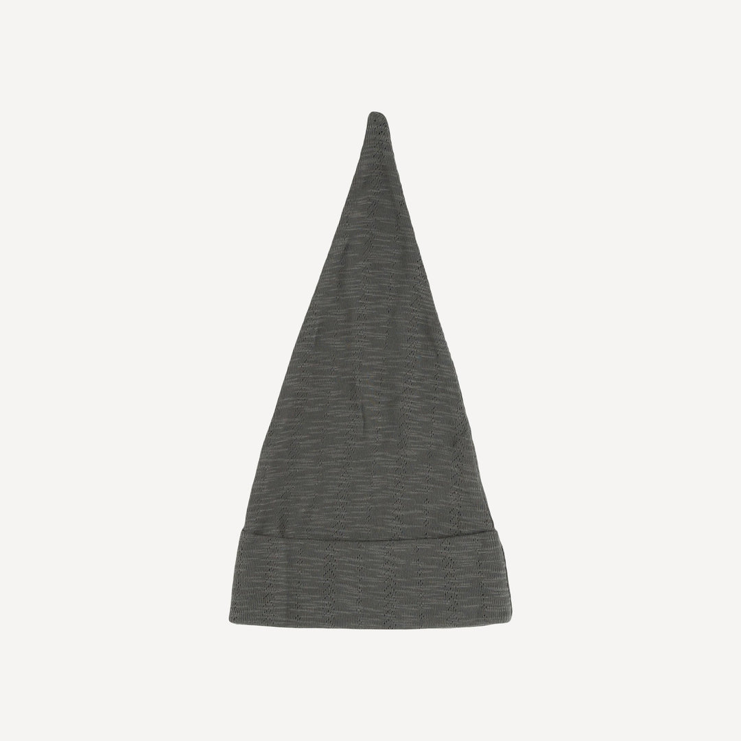gnome hat | dark gray | organic cotton pointelle
