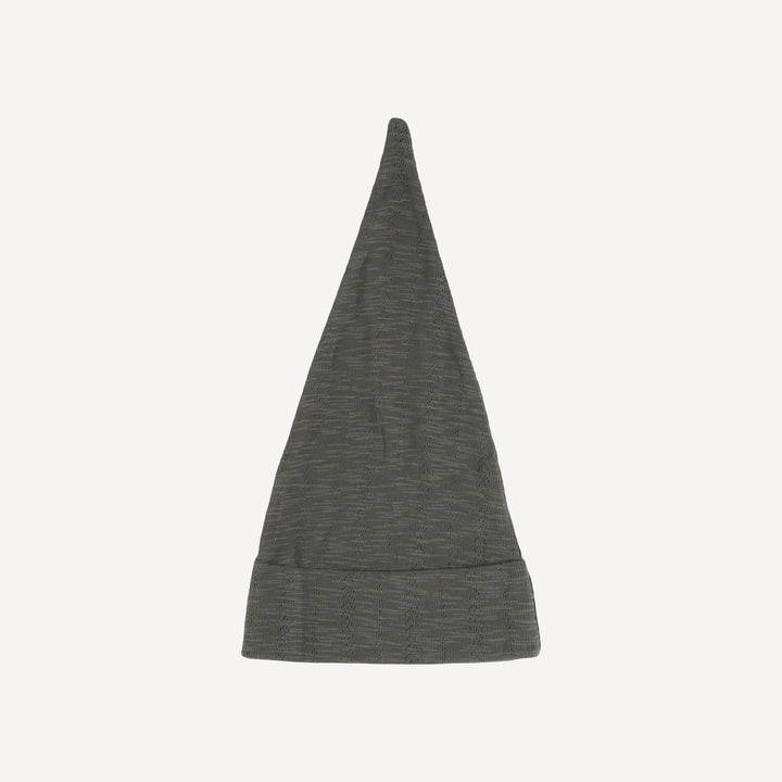gnome hat | dark gray | organic cotton pointelle