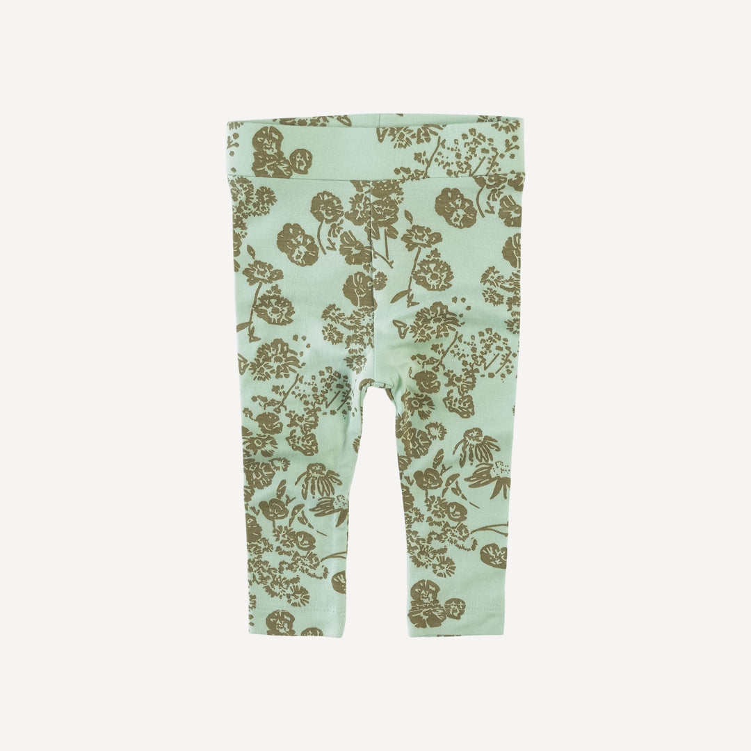 classic skinny legging | green spring floral | lenzing modal