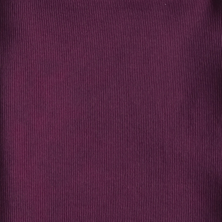 tie booties | deep violet | organic cotton skinny rib