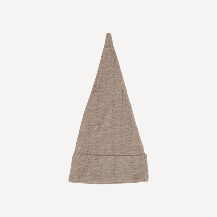 gnome hat | ginger snap | organic cotton pointelle