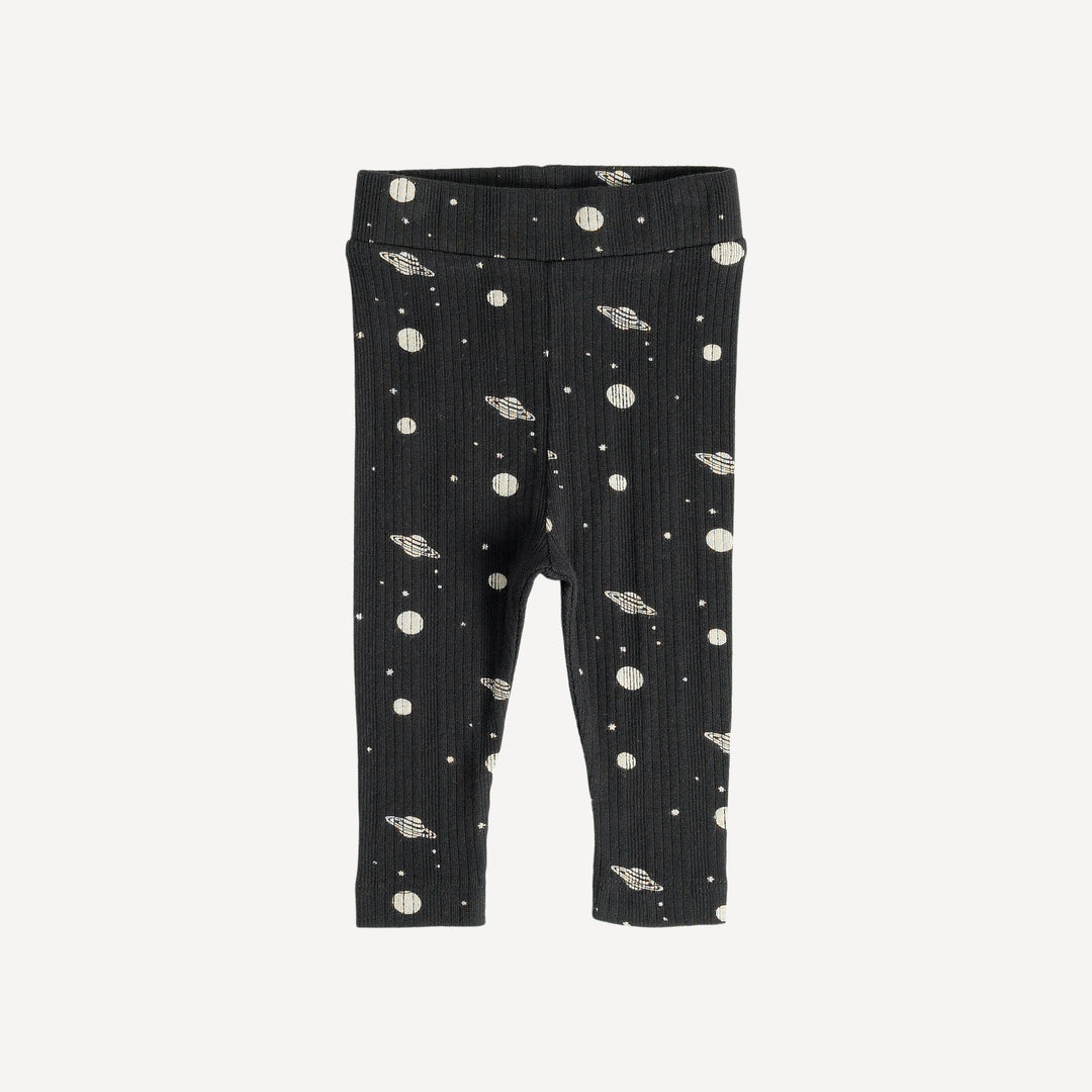 classic skinny legging, stamped black planets