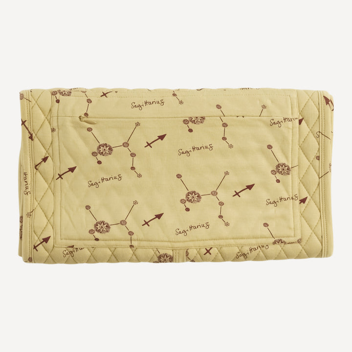 quilted changing pad | sagittarius | bamboo