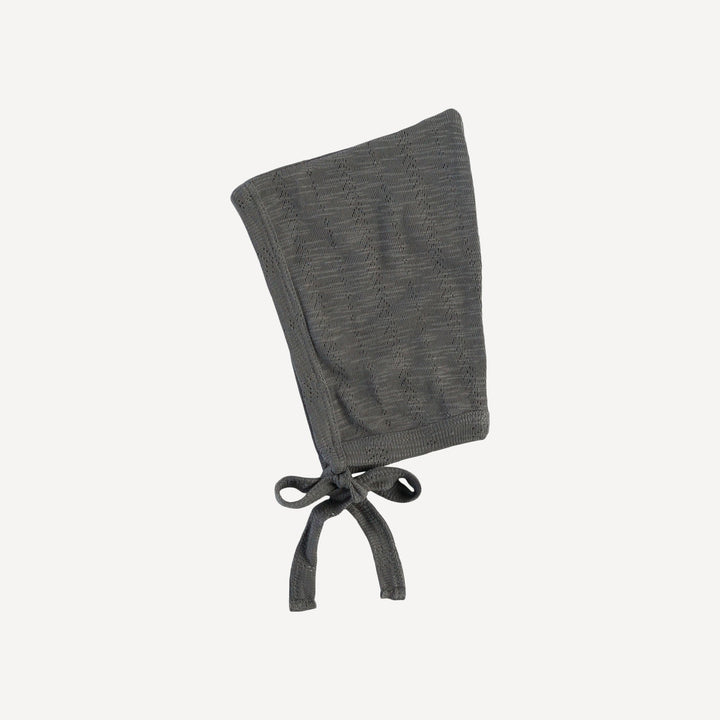 elf hat | dark gray | organic cotton pointelle