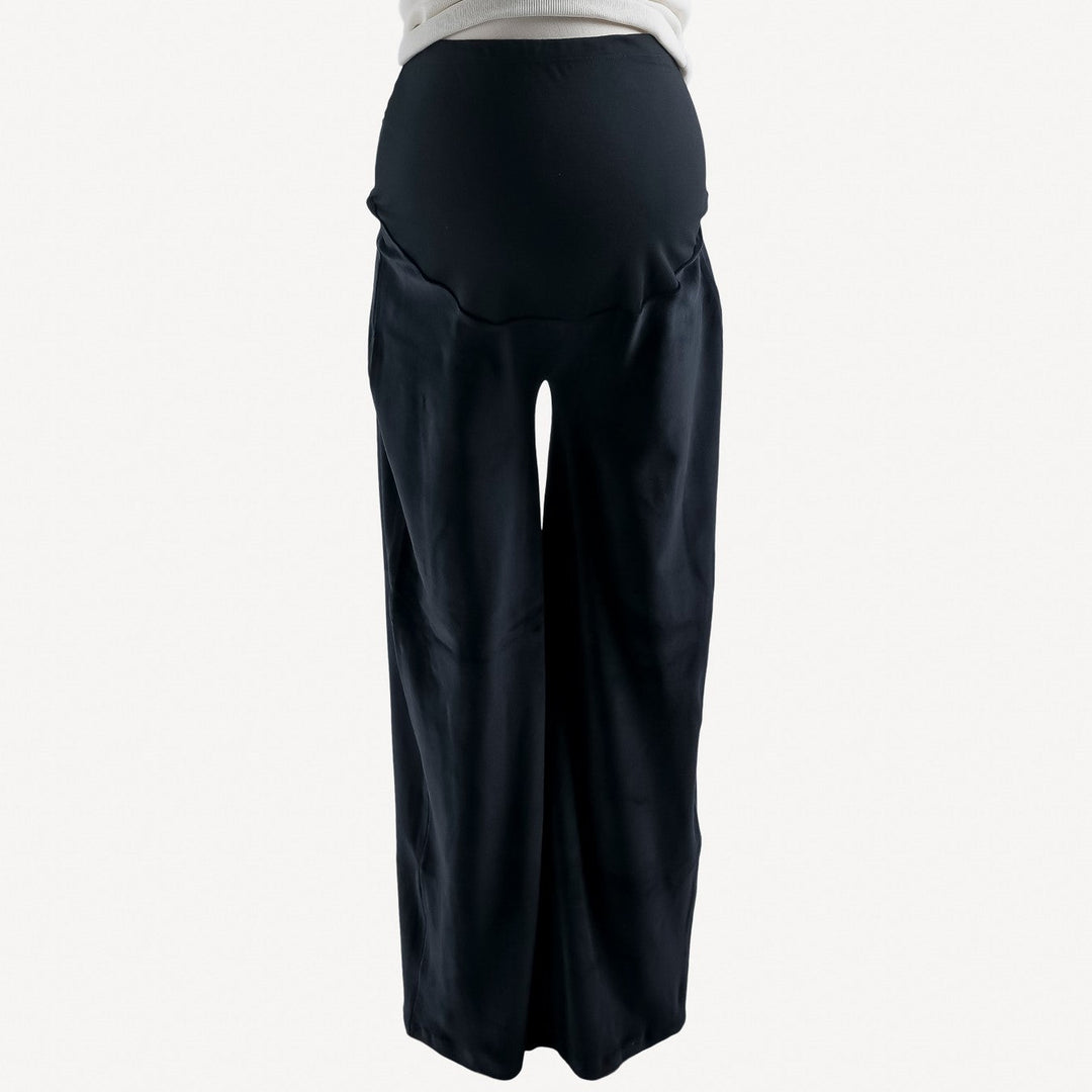 Black Maternity Pants with Pockets