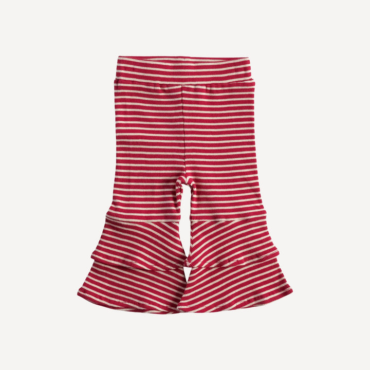 anne pant | red stripe | organic cotton skinny rib