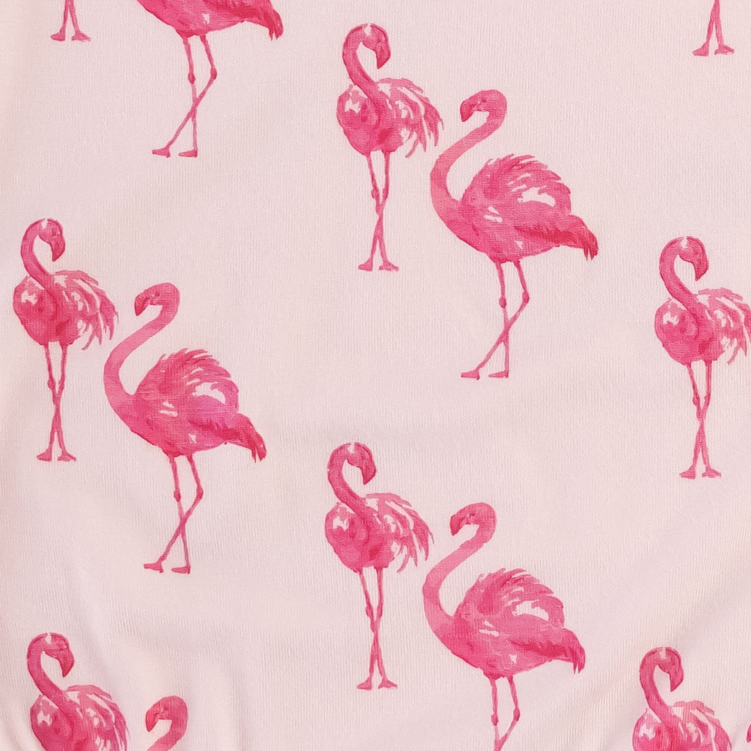 short sleeve essential boxy tee | flamingo | bamboo