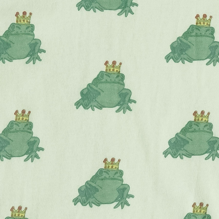 short sleeve kanga shortie | frog prince | organic cotton interlock